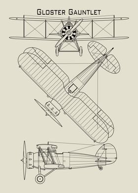 Gloster Gauntlet Biplane