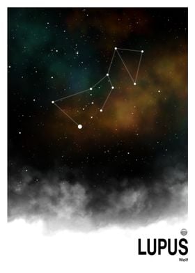 Lupus Constellation Print