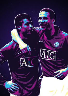 Ronaldo & Rio Ferdinand Manchester United