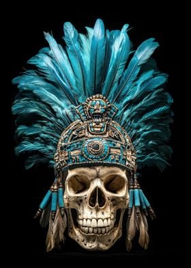 Aztec Skull Headdress