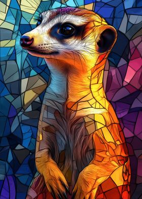 Stained Glass Meerkat