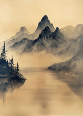 Misty Mountain Lake