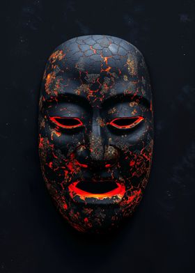 Black and Red Mask