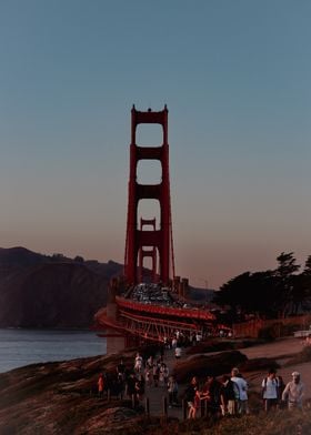 Golden Gate Bridge Overlook Sunset