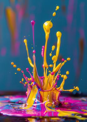 Colorful Paint Splash Satisfying