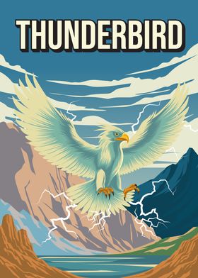 Thunderbird Cryptid Cryptozoology Poster