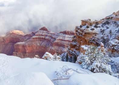 Snowy Grand Canyon