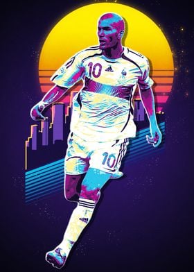 Zidane Retro Art