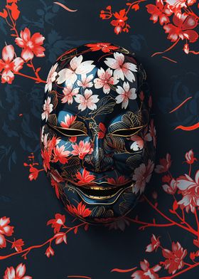 Japanese Floral Mask