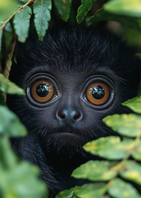 Curious Monkey Portrait