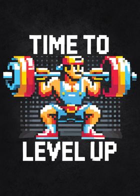 Time to Level Up, Workout Gamer Motivational