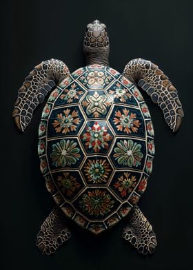 Ornate Turtle Shell