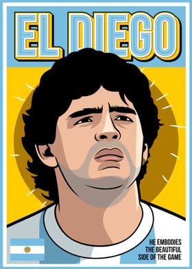 El Diego Maradona Poster