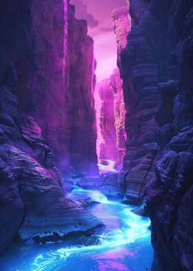 Neon Canyon Satisfying World