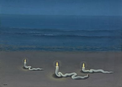 Candles on the Beach rene magritte