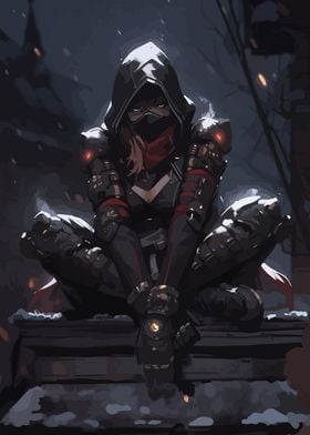 Cyberpunk Female Warrior