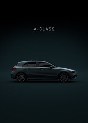 Black Mercedes-Benz A-Class 2021 - Green Tint