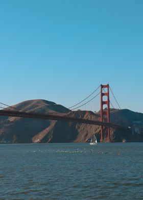 Golden Gate Bridge View from the sea