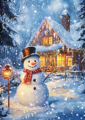 Snowman by Cozy Cottage