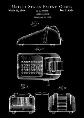 Adding Machine Patent