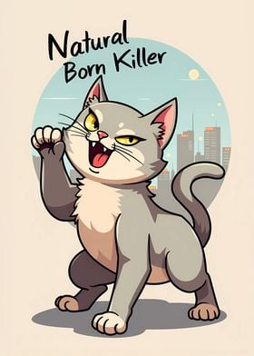 Natural Born Killer Kitty Cat Meme