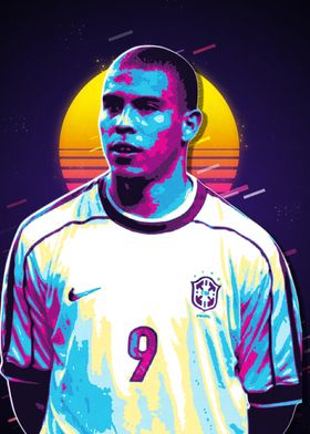 Ronaldo Nazário Retro Art