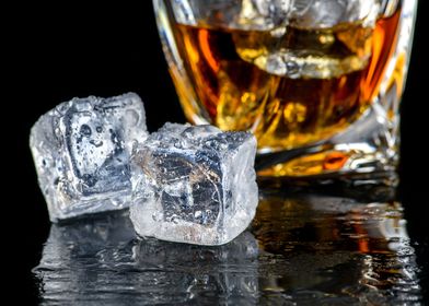 Whiskey and Ice Cubes