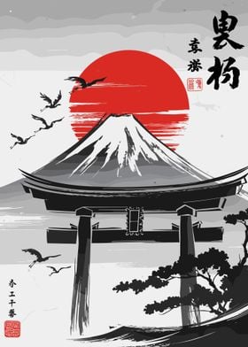 Mount Fuji Japanese Art