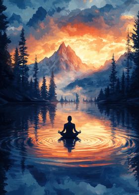 Peaceful Mountain Meditation