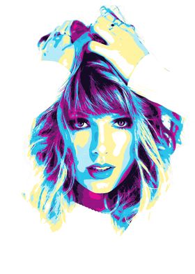 Taylor Swift Pop Art Portrait