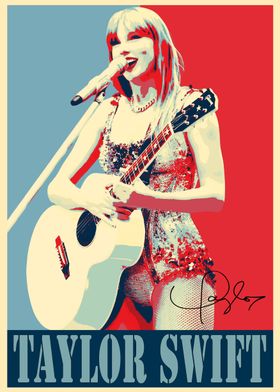 Taylor Swift Pop Art Poster