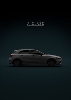 Grey Mercedes-Benz A-Class 2021 - Green Tint