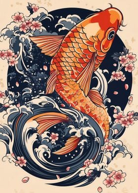 Koi Fish Tattoo Design