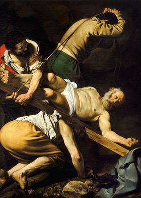 Caravaggio - The Crucifixion of Saint Peter, 1601