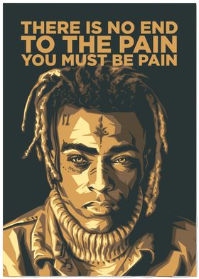 XXXTentacion Pain Quote Poster