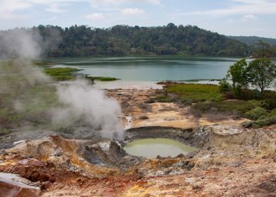 Volcanic Lake and Fumarole Sulawesi