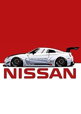 Nissan GT-R Side View