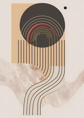 Abstract Geometric Art Print