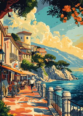 Mediterranean Coastal Town