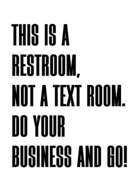 Restroom Sign