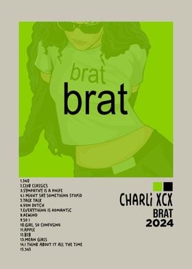 Charli XCX Brat Album Cover