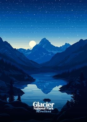 Glacier National Park Night