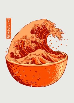 Great Wave of Orange Juice