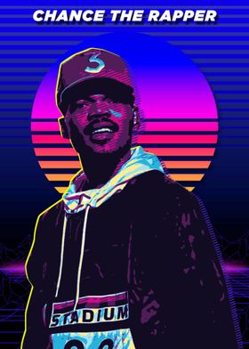 Chance the Rapper Retro Art