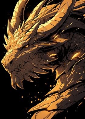 Golden Dragon Portrait