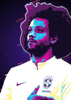 Marcelino Brazil Soccer Player Portrait