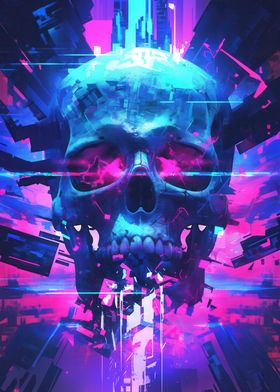 Gamin Cyberpunk Skull