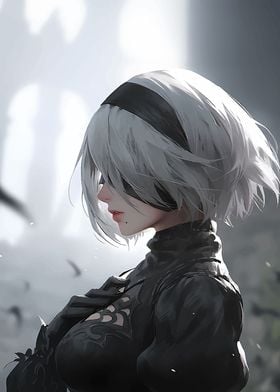 2B Anime Character Art