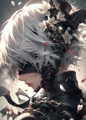 White-Haired Anime Character