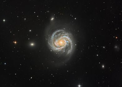 Messier 100 - Spiral Galaxy in Deep Space